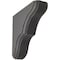 Ekena Millwork 1 3/4"W x 5 1/2"D x 5 1/2"H Stratford Wood Vintage Decor Bracket, Black BKTWD02X06X06STBL - alternate 1